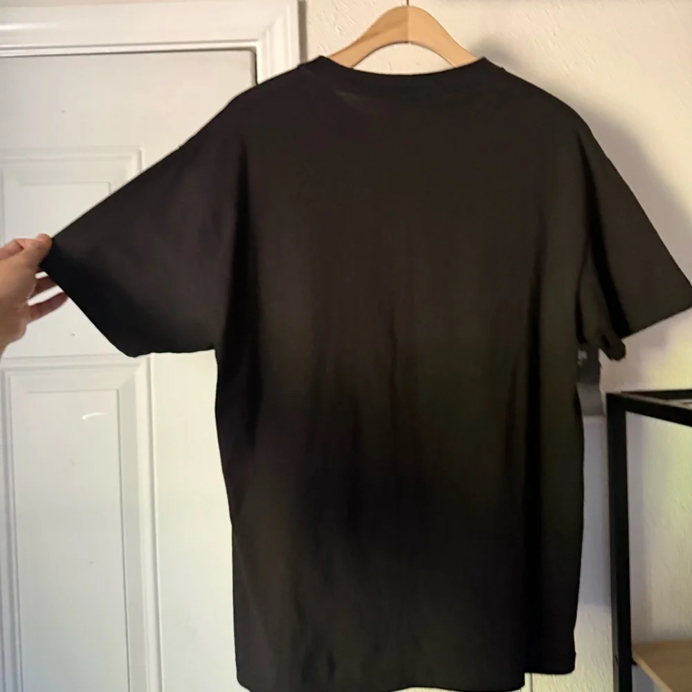 nothingusual‎ black logo text crew neck short sleeve cotton tee t-shirt